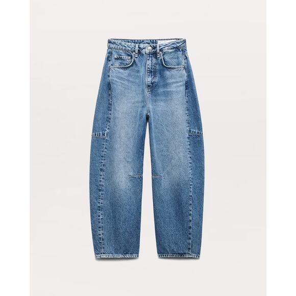 Rag & bone Charlie Ankle-Length SZ 31 Barrel Jeans Lightweight Rigid Denim - Picture 1 of 4